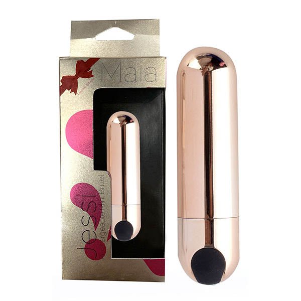 Maia Jessi - Rose Gold 7.6 cm USB Rechargeable Bullet - BULLETS & EGGS