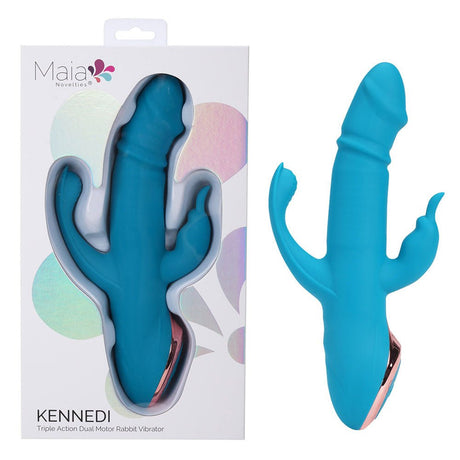 Maia KENNEDI - Blue Triple Stimulating Vibrator - Naughty by Nature Adult Store
