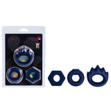 Maia LONZO - Blue Silicone Cock Rings - Set of 3 - COCK RINGS