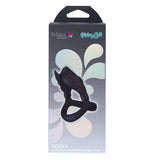 Maia Rocky Vibrating Cock Ring – USB Rechargeable – Sleek Black - COCK RINGS