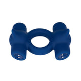 Maia Ronan Blue Dual Vibrating USB Rechargeable Cock Ring - COCK RINGS
