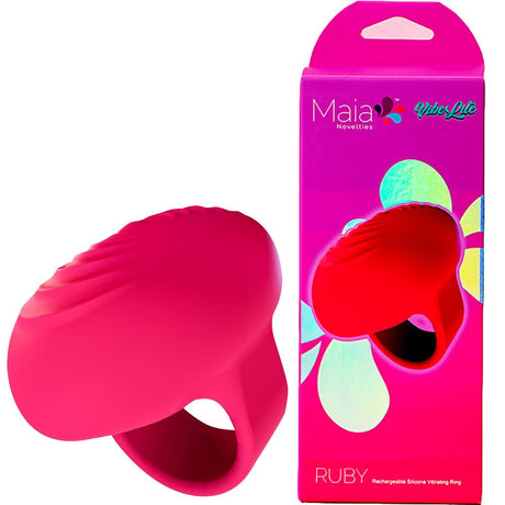 Maia RUBY - Pink USB Rechargeable Finger Stimulator - STIMULATORS