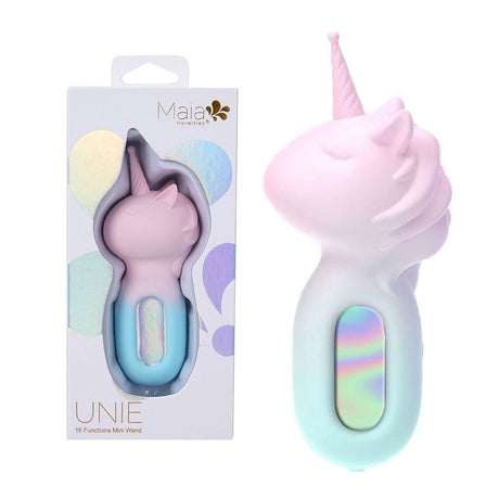 Maia UNIE - Pink/Blue USB Rechargeable Unicorn Wand - STIMULATORS