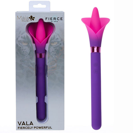 Maia VALA - Purple/Pink 22.2 cm Flower Vibrator - VIBRATORS