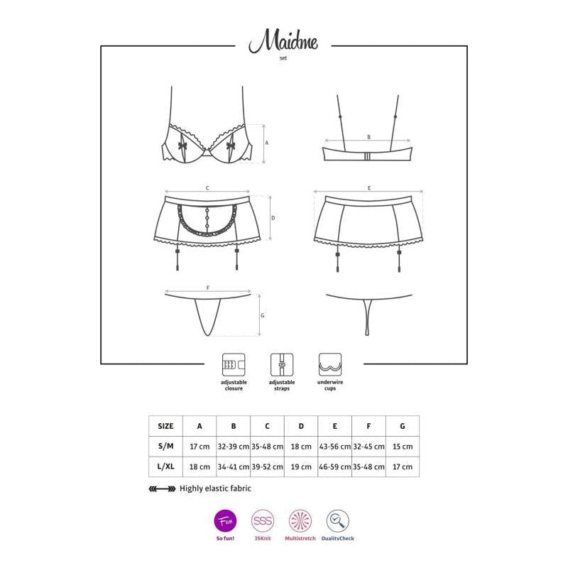 Maidme Set 5 Pc - Lingerie