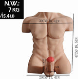 Male Half Body Sex Doll Torso With Realistic Measurements TPE 7kg - Sex Doll