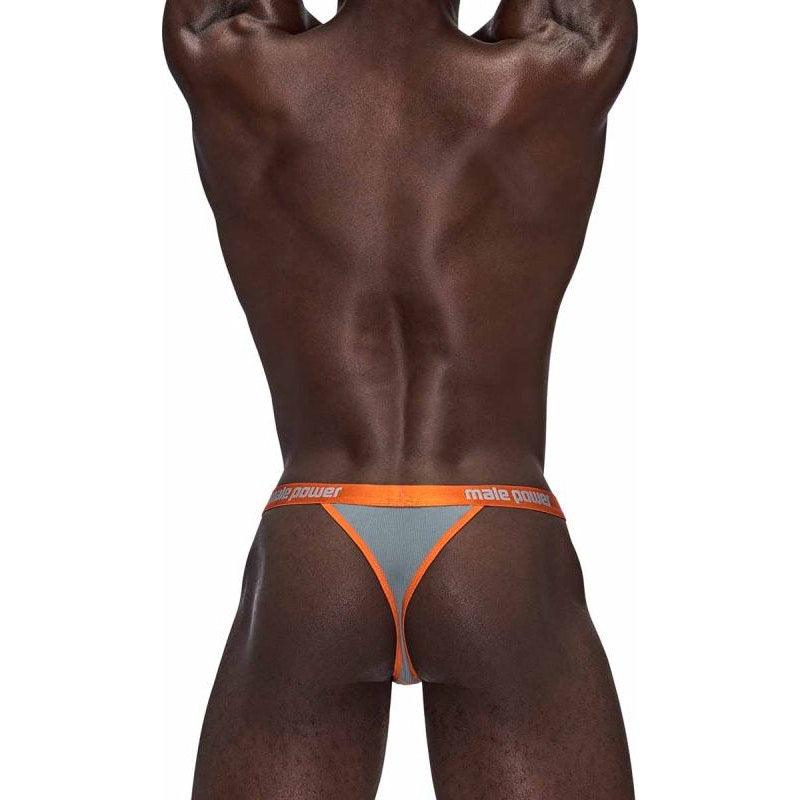 Male Power Casanova Uplift Micro Thong Grey - Lingerie