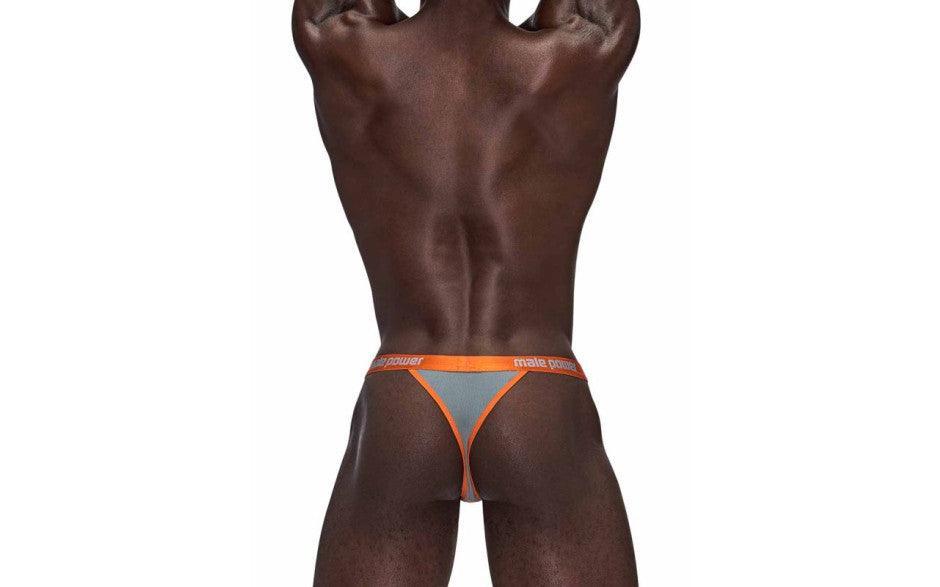 Male Power Casanova Uplift Micro Thong Grey - Lingerie