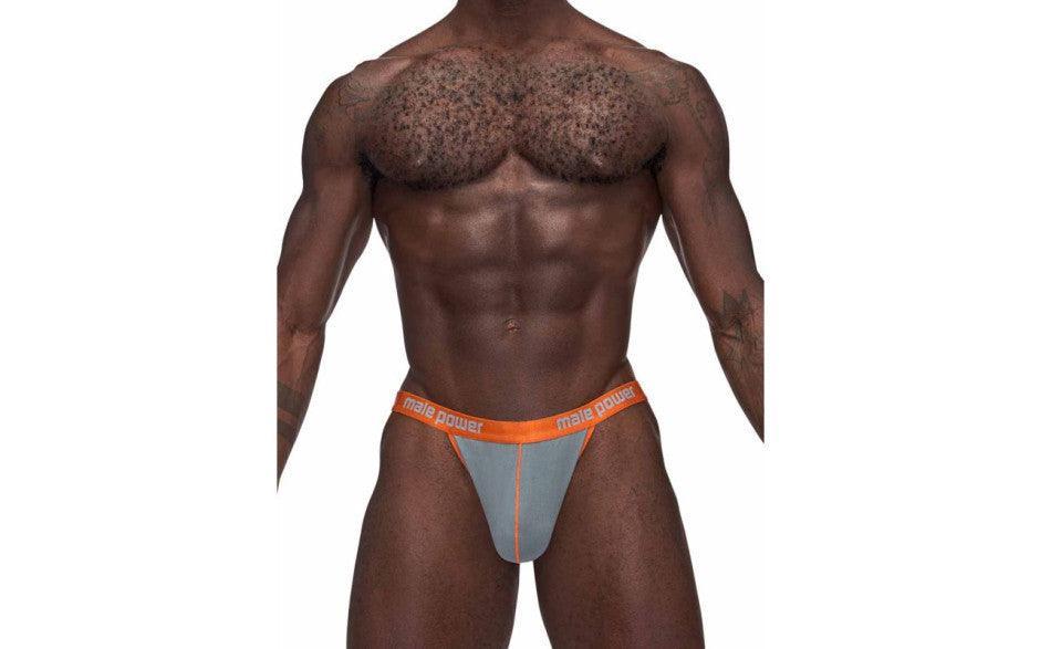 Male Power Casanova Uplift Micro Thong Grey - Lingerie