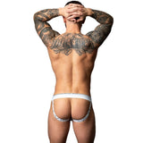 Male Power Marble Jock Strap White - Naughty by Nature Adult Store