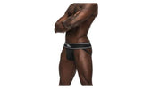 Male Power Modal Rib Jock Black - Lingerie