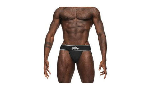 Male Power Modal Rib Jock Black - Lingerie