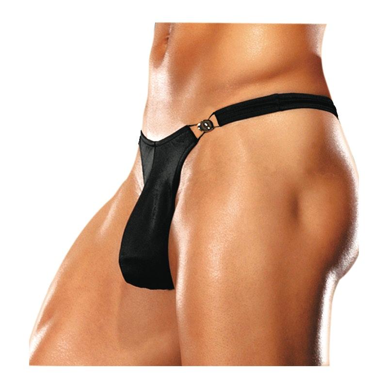 Male Power Spandex Quick Release Bong Clip Thong - Lingerie