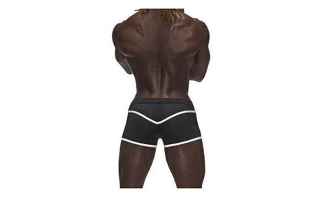 Male Power Sport Mesh Mini Short Black - Lingerie