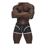 Male Power Sport Mesh Mini Short Black - Lingerie