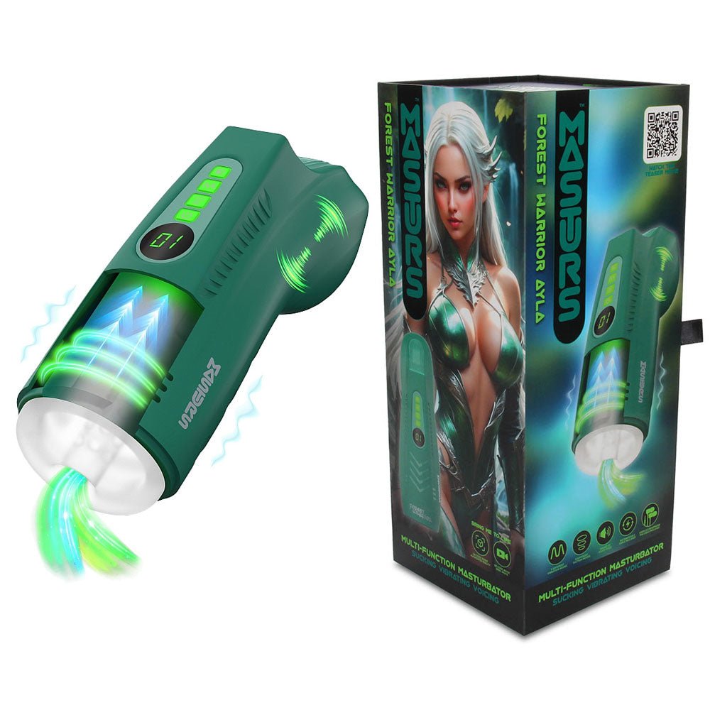 MASTURS Ayla Auto Stroker – Sucking, Vibrating & Talking AR Male Masturbator - MASTURBATORS