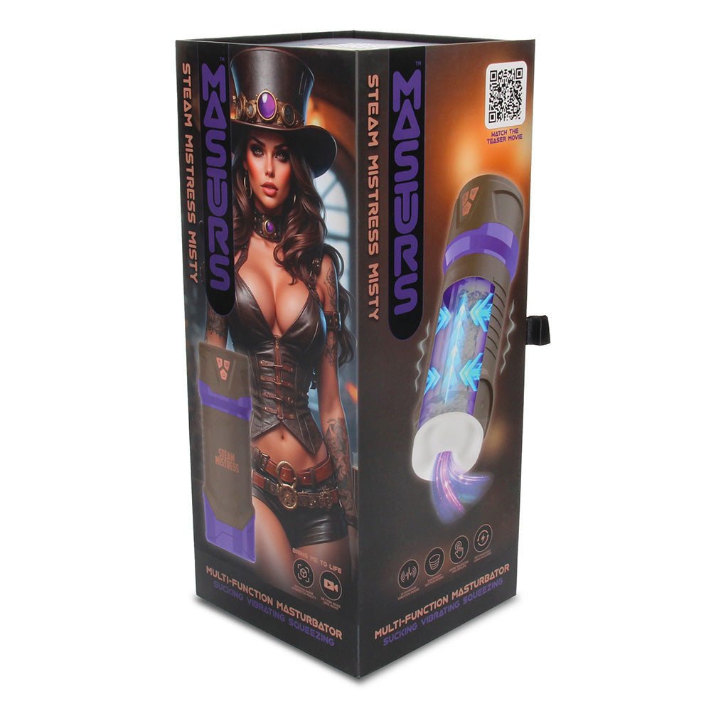 MASTURS Misty Auto Stroker – Sucking, Vibrating & Squeezing AR Toy - MASTURBATORS