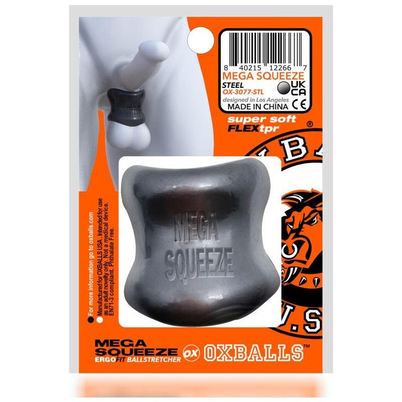 Mega Squeeze Ergofit Ball Stretcher Steel - Naughty by Nature Adult Store