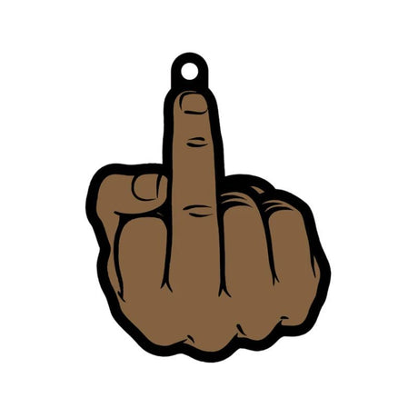 Middle Finger Air Freshener Brown - Adult Toys