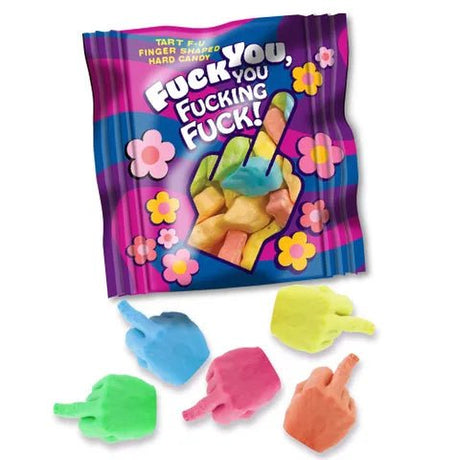 Middle Finger Lollies Bulk Bag Of 25 Party Packs Gift Gag Prank - NOVELTIES