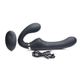 Mighty Rider 10X Strapless Strap - On Black w Remote - Adult Toys