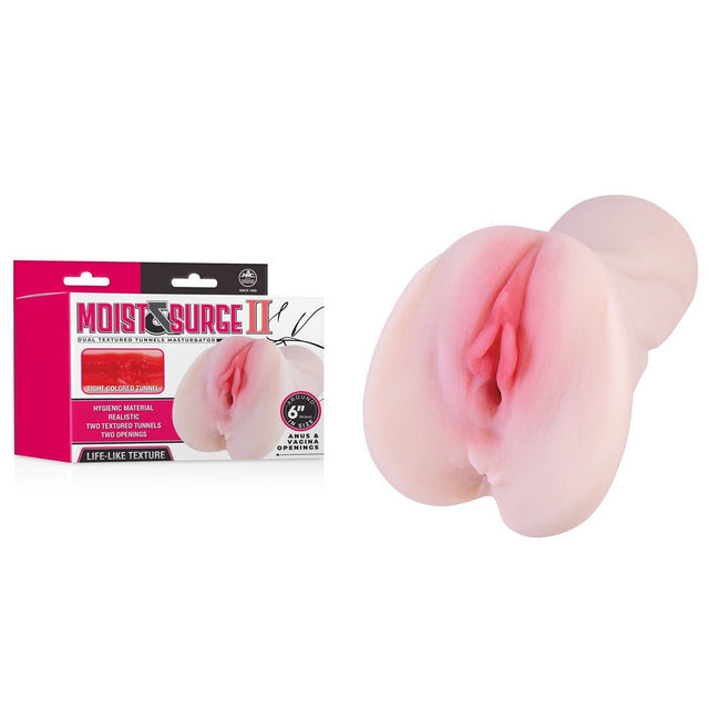 Moist & Surge II - Flesh Dual Layer Vagina Stroker - MASTURBATORS