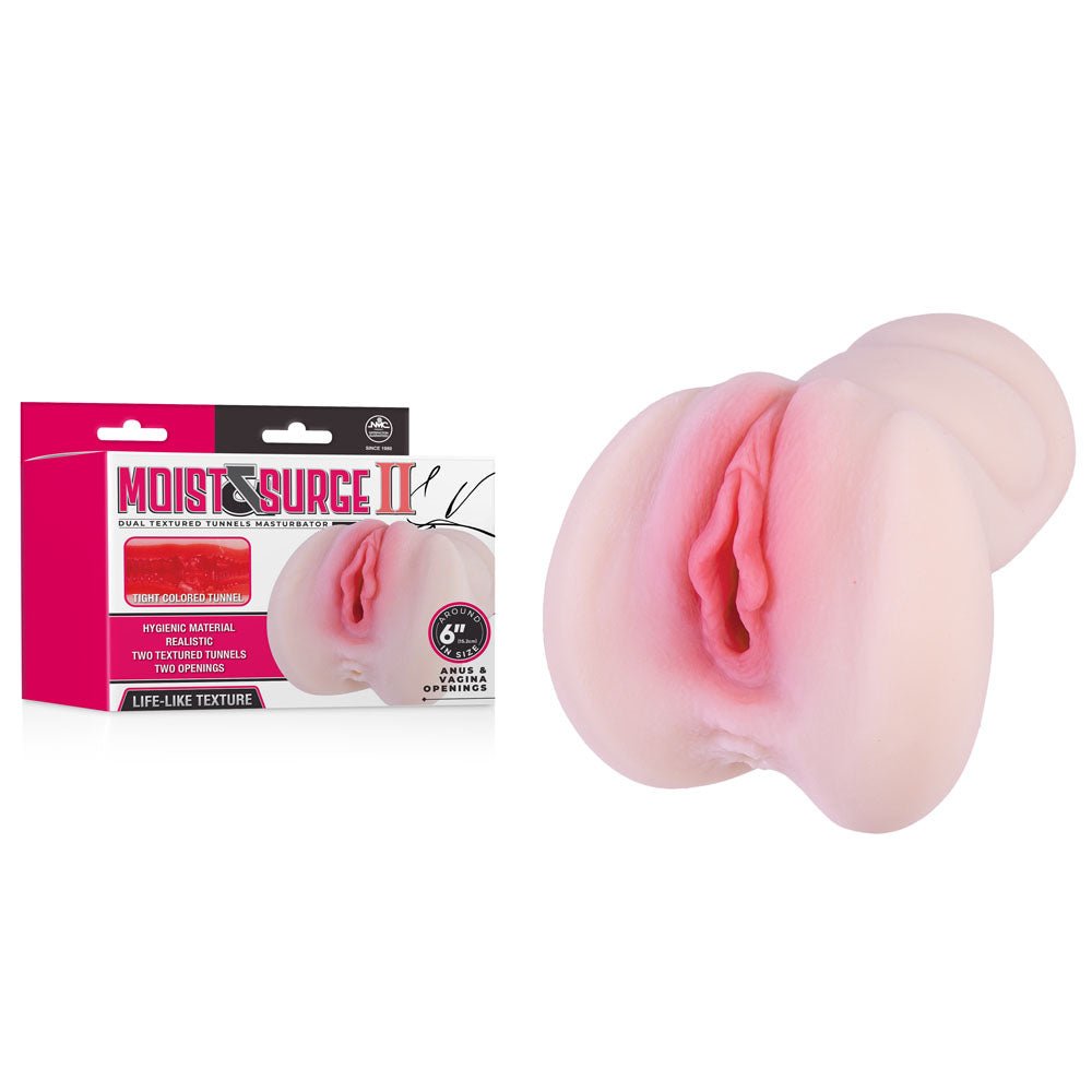 Moist & Surge II - Flesh Dual Layer Vagina Stroker - MASTURBATORS