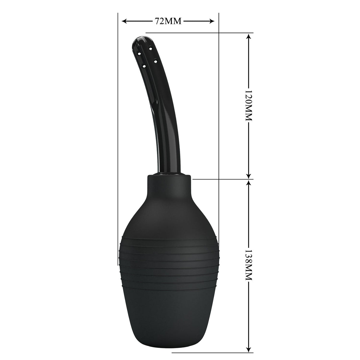 MR PLAY Anal Douche - Black 310 ml Capacity - HEALTH CARE - Naughty by Nature Adult Store