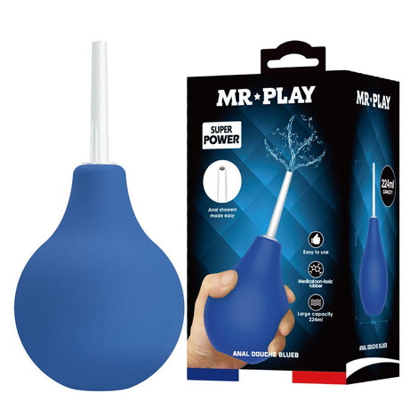 MR PLAY Anal Douche - Blue 224 ml Capacity - HEALTH CARE - Naughty by Nature Adult Store