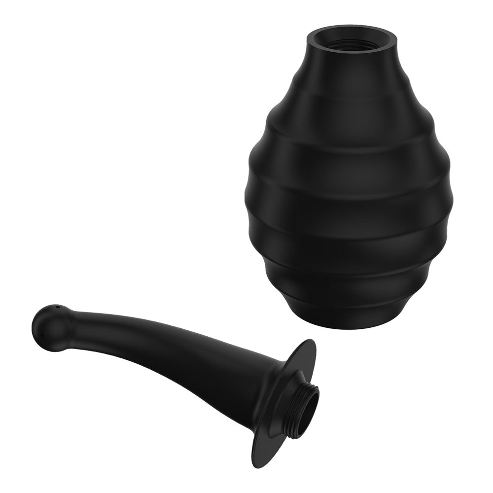 MR PLAY Anal Douche M6 - Black - 330 ml Capacity - HEALTH CARE - Naughty by Nature Adult Store