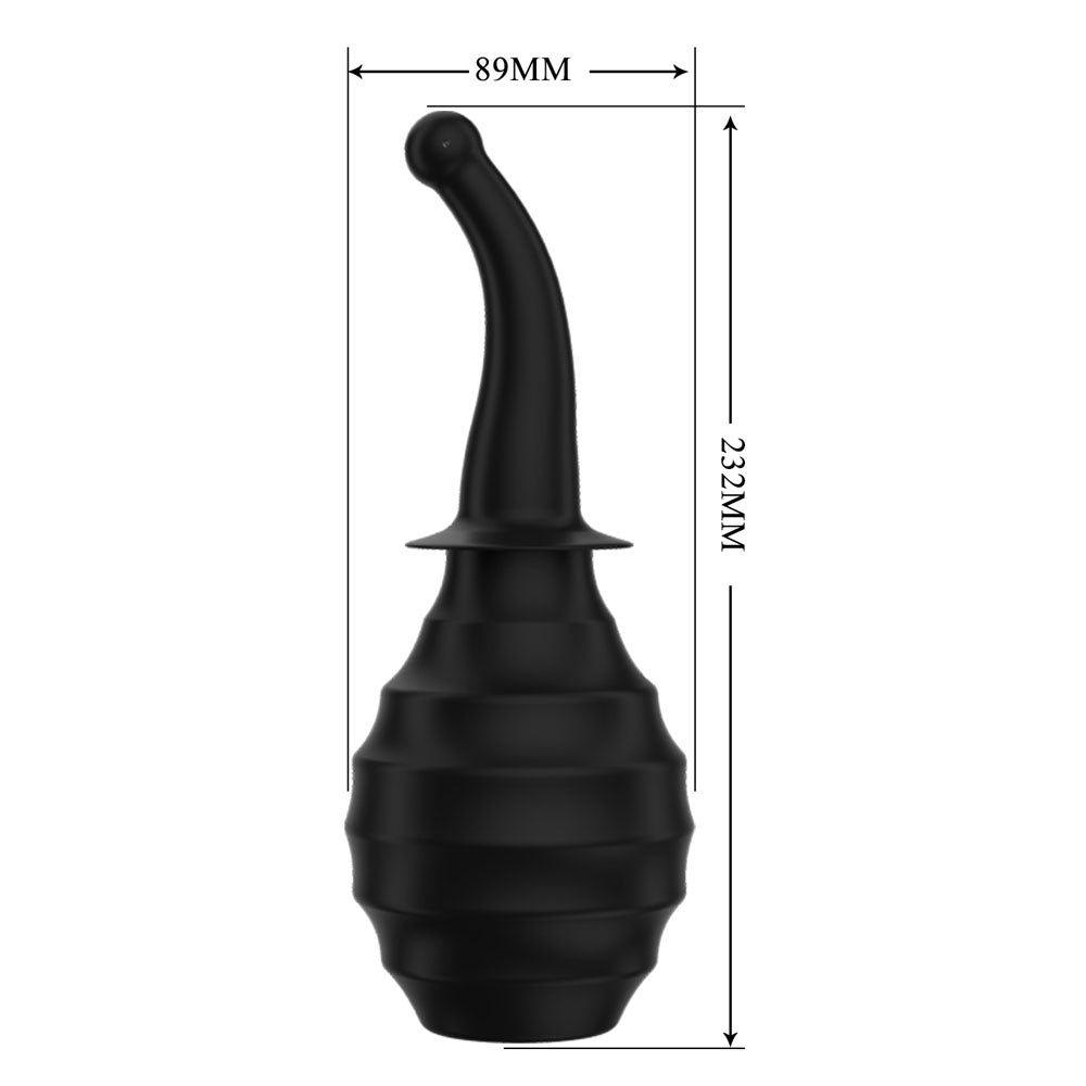 MR PLAY Anal Douche M6 - Black - 330 ml Capacity - HEALTH CARE - Naughty by Nature Adult Store