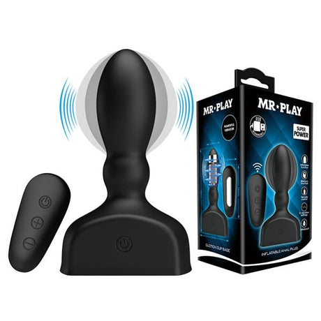 MR PLAY Inflatable Anal Plug - Inflatable with Wireless Remote - Naughty by Nature Adult Store