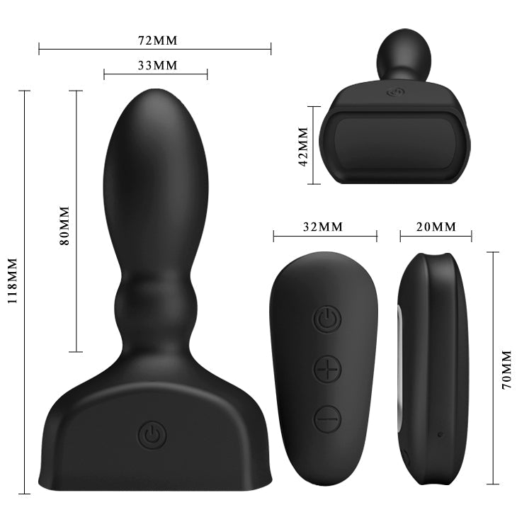 MR PLAY Inflatable Anal Plug - Inflatable with Wireless Remote - Naughty by Nature Adult Store