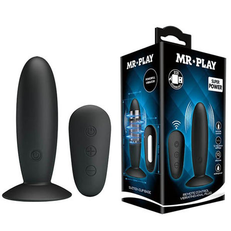 MR PLAY Remote Control Vibrating Anal Plug with Wireless Remote - Naughty by Nature Adult Store