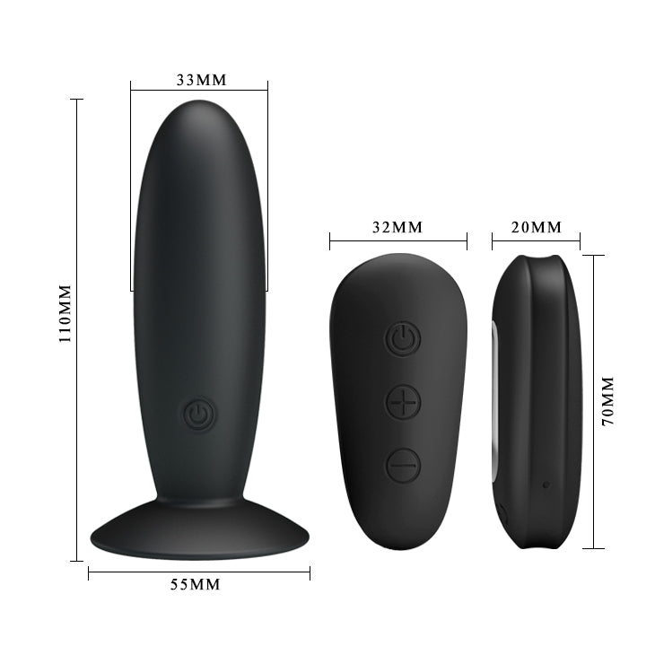 MR PLAY Remote Control Vibrating Anal Plug with Wireless Remote - Naughty by Nature Adult Store