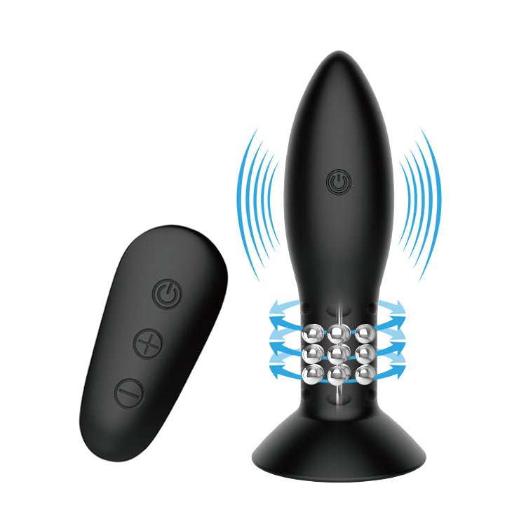 MR PLAY Rotation Beads Anal Plug - Beaded with Wireless Remote - Naughty by Nature Adult Store