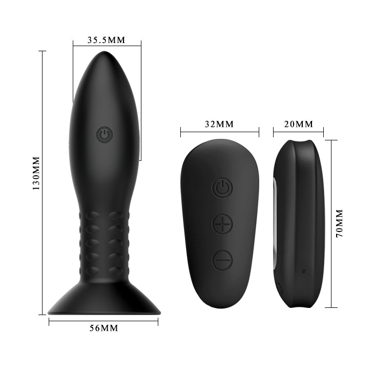 MR PLAY Rotation Beads Anal Plug - Beaded with Wireless Remote - Naughty by Nature Adult Store
