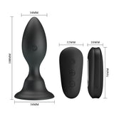 MR PLAY Vibrating Anal Plug - 10.8 cm Rechargeable with Remote - Naughty by Nature Adult Store