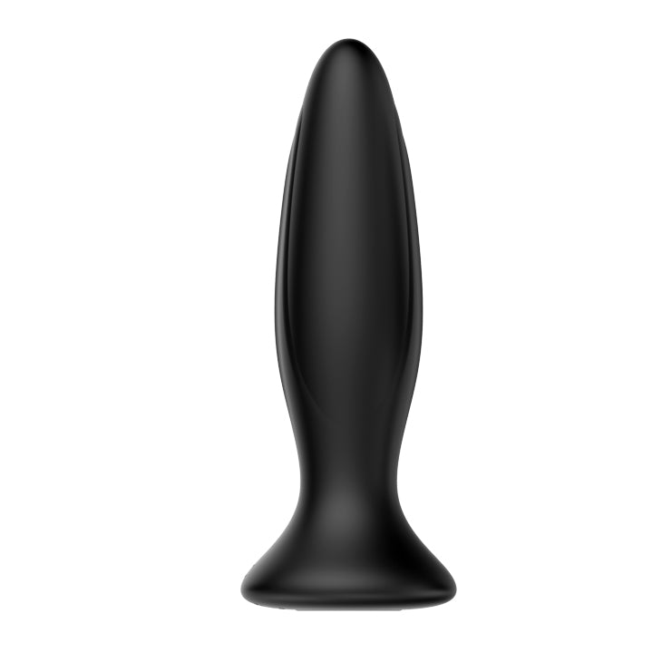 MR PLAY Vibrating Anal Plug - Black 12.8 cm - Naughty by Nature Adult Store