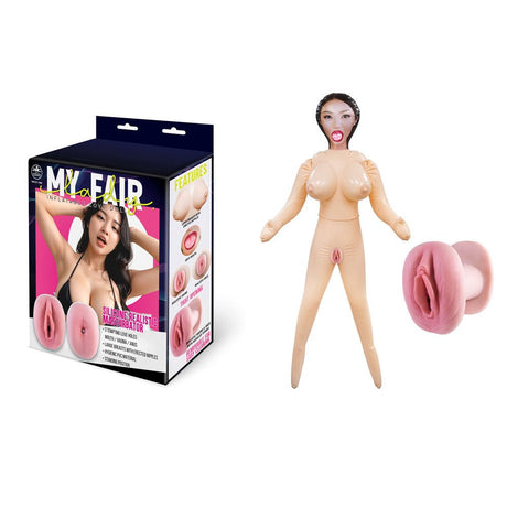 My Fair Lady - Inflatable Standing Love Doll with Realistic Holes - DOLLS