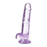 Naturally Yours 7" Crystaline Dildo Amethyst - Adult Toys
