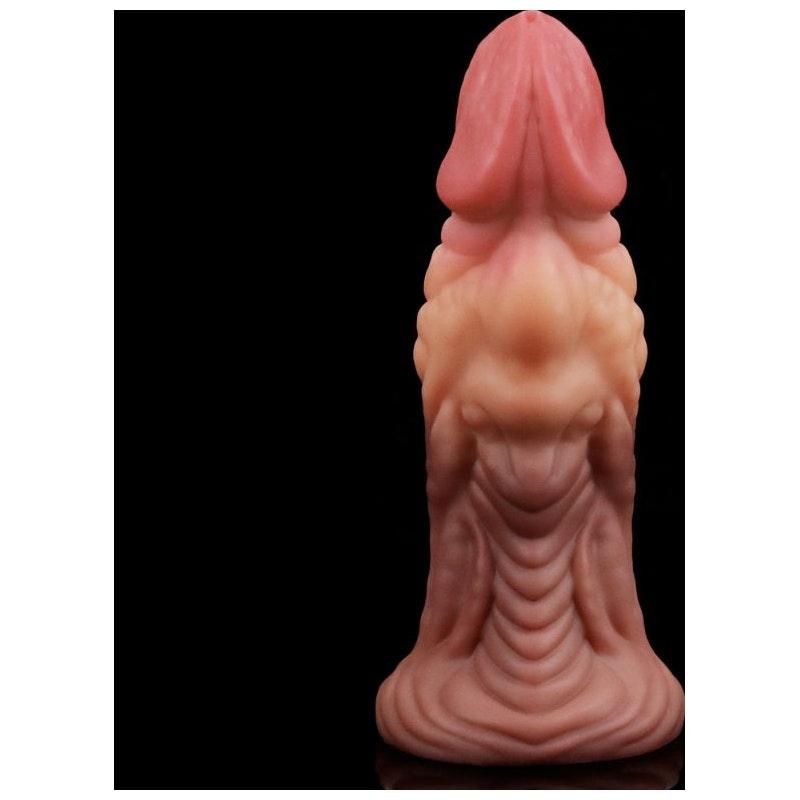 Nature Cock 7in Dual Layer Huge ALIEN Silicone Butt Plug Dildo - Adult Toys