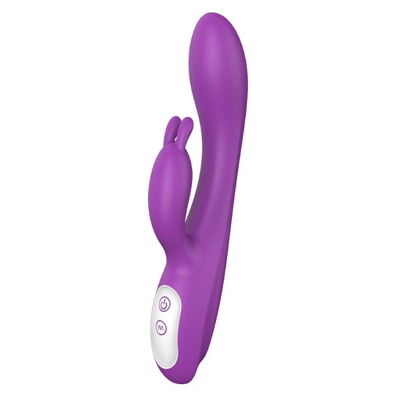 Naughty Heating Rabbit Vibrator Purple - Adult Toys