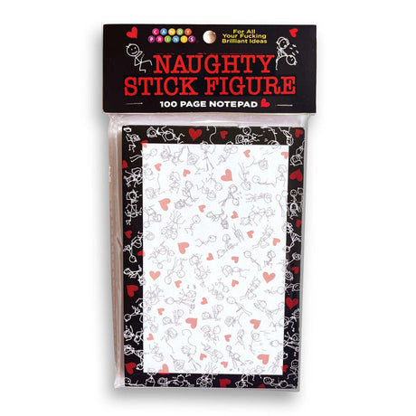 Naughty Stick Figure Notepad - 100 Pages - Naughty by Nature Adult Store
