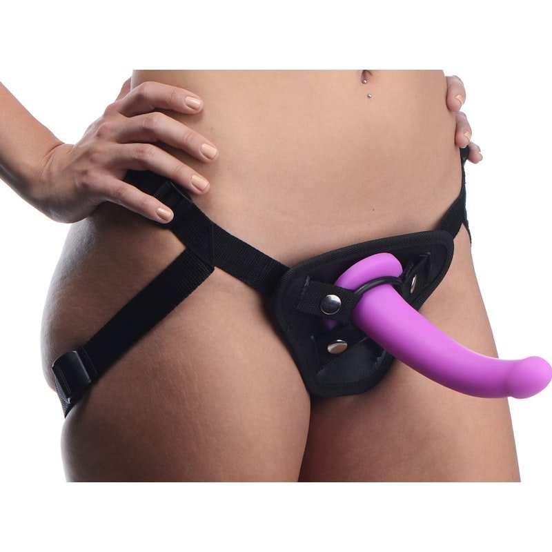 Navigator Silicone G - Spot Dildo with Harness - Adult Toys