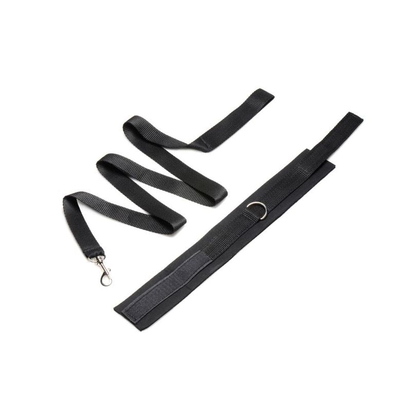 Neoprene Collar And Leash Set Black - Adult Toys - Naughty by Nature Adult Store