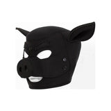 Neoprene Pig Mask Black - Adult Toys