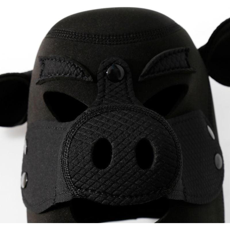 Neoprene Pig Mask Black - Adult Toys