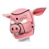 Neoprene Pig Mask Pink - Adult Toys