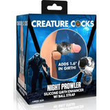 Night Prowler Silicone Penis Sleeve and Ball Stretcher - Adult Toys